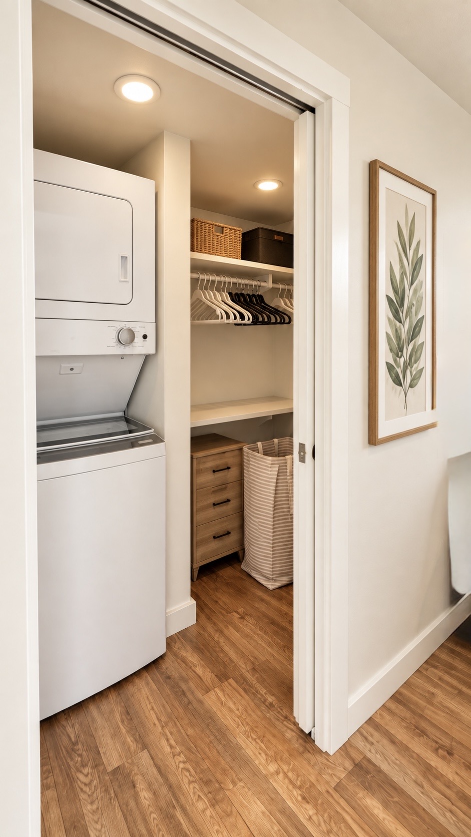 The Dawn — Bedroom Closet with Washer & Dryer